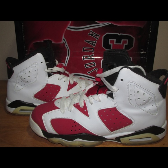 Authentic Nike Air Jordan 6 retro carmine GS Countdown pack - Picture 7 of 10